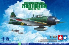 Prefab model 1/72 fighter A6M3/3a Zero Model 22 (Zeke) Tamiya 60785