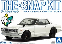 Збірна модель 1/32 автомобільThe Snap Kit Nissan Skyline 2000GT-R / White Aoshima 05883