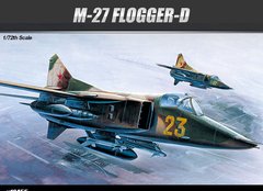 Assembled model 1/72 aircraft MIG-27 Flogger Academy 12455