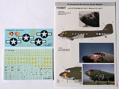 Декаль 1/72 Pin-Up Nose Art C-47 и технические надписи Foxbot 72-018, В наличии