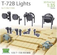 1/35 Scale Model Light Fixtures and Headlight Grilles - for T-72B, T-72B1 T-Rex Studio TR35044, In stock