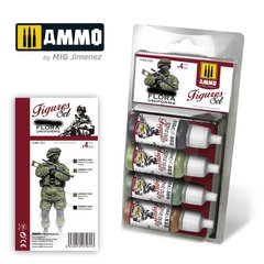 Set of acrylic paints Set of FLORA UNIFORM Ammo Mig 7031
