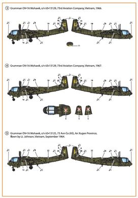 Декаль 1/72 OV-1 A/JOV-1A Mohawk Clear Prop CPD72006, В наявності