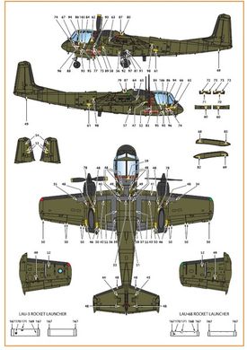 Decal 1/72 OV-1 A/JOV-1A Mohawk Clear Prop CPD72006, In stock