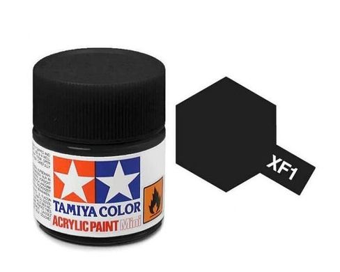 Акрилова фарба XF1 Чорна (black) 10мл Tamiya 81701