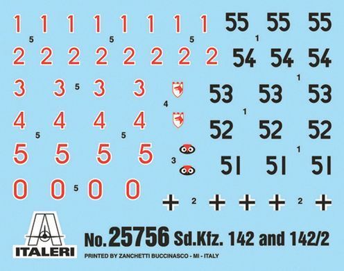 Prefab model 1:56 tank destroyer Stug III - Sturmhaubitze 105 Italeri 25756