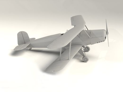 Assembled model 1/32 aircraft Ki-86a/K9W1 “Cypress”, Japanese training aircraft 2SV ICM 32032