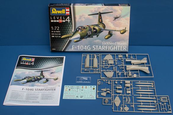 Стартовый набор 1/72 для моделизма самолет Lockheed Martin F-104G Starfighter Revell 63904