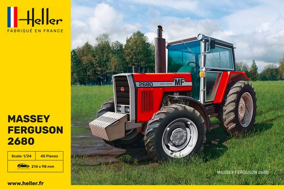 Assembled model 1/24 Massey Ferguson 2680 Heller 2680 tractor