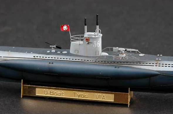 Збірна модель 1/350 підводний човен German IIWW Submarine Type VII-A U-Boot Hobby Boss 83503