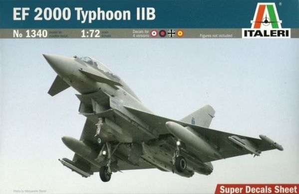 Збірна модель 1/72 військового літака EF-2000 Typhoon Italeri 1340