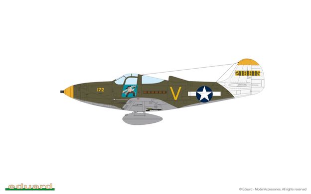 Збірна модель 1/48 американський винищувач P-39N Airacobra ProfiPACK Edition Eduard 8067
