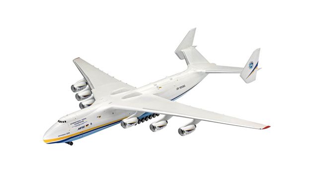 Prefab model of Ukrainian transport aircraft 1/144 An-225 "Mriya" Revell 04958