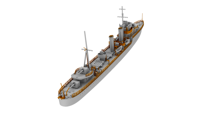 Сборная модель 1/700 HMS Glowworm 1938 года Британский эсминец G-класса IBG Models 70008