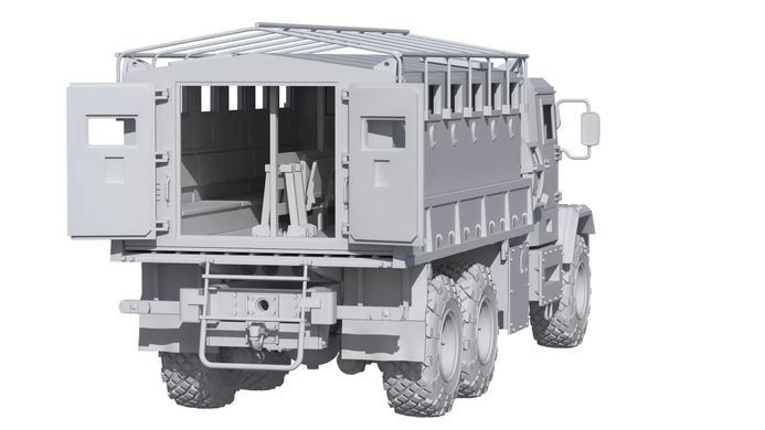 Збірна модель 1/72 з смоли 3D друк український важкий тягач KрАЗ-6322 «Raptor» BOX24 72-006