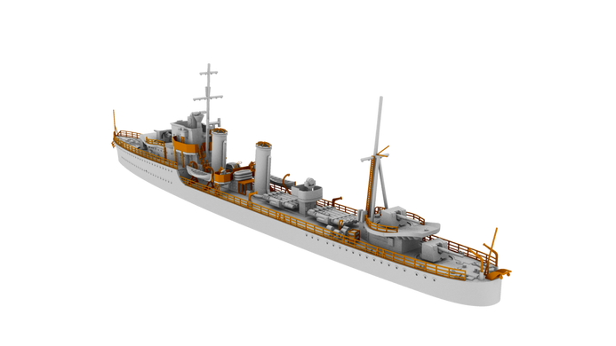 Збірна модель 1/700 HMS Glowworm 1938 Британський есмінець G-класу IBG Models 70008