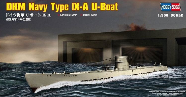Збірна модель 1/350 підводний човен типу IXa HobbyBoss 83506