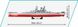Навчальний конструктор 1/300 лінкор Battleship Yamato COBI 4833