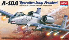 Assembled model 1/72 attack aircraft A-10A "Operation Iraqi Freedom" Academy 12402