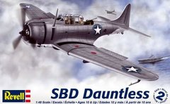Prefab model 1/48 SBD Dauntless Revell 15249 aircraft