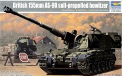 Збірна модель 1/35 танк British AS-90 155 mm Self-propelled Howitzer Trumpeter 00324