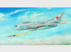 Сборная модель самолет 1/48 MiG-19PM Farmer E Trumpeter 02804