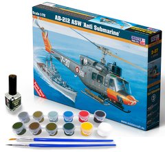 Prefab Model 1/72 Helicopter AB-212 ASW Anti Submarine Starter Kit Mistercraft D57s
