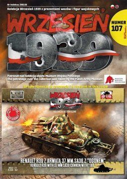 Assembly model 1:72 tank Renault R39 With 37mm SA38 Cannon With 'Tail' First to Fight PL107