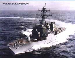 Сборная модель 1/700 американский ракетный эсминец USS Arleigh Burke AEGIS Destroyer Dragon 7029