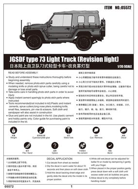Збірна модель 1/35 військовий позашляховик Mitsubishi JGSDF Type 73 Light Truck Trumpeter 05572
