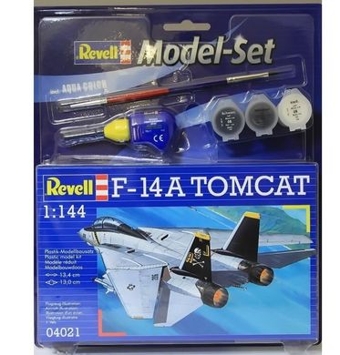 Assembled model 1/144 aircraft F-14A Tomcat Model-Set Revell 64021