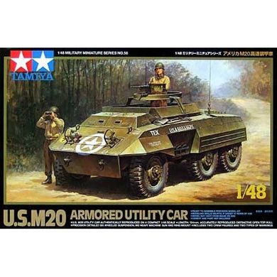 Сборная модель 1:48 U.S. M20 Armored Utility Car Tamiya 32556