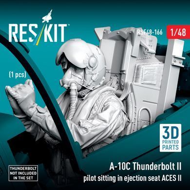 Фігура 1:48 пілот A-10C Thunderbolt II сидить у катапультному кріслі ACES II (1 шт.) Reskit RSF48-0166