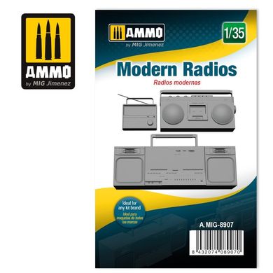 1/35 scale model of modern Ammo Mig 8907 radios