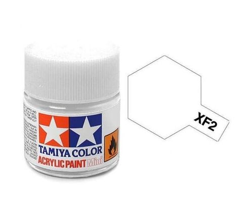 Акриловая краска XF2 белая (white) 10мл Tamiya 81702