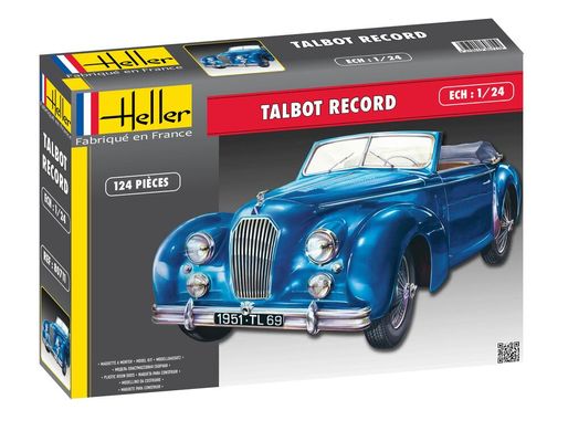 Сборная модель 1/24 автомобиль Talbot Record Heller 80711