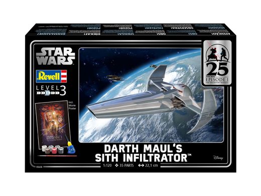 Подарунковий набір модель 1/120 Інфільтратор Darth Maul's Sith Infiltrator Revell 05638