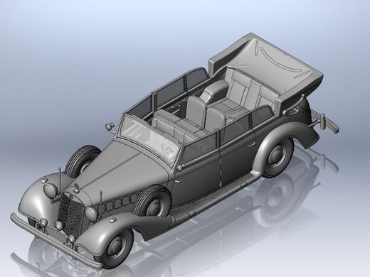 Assembled model 1/35 Typ 770K (W150) Tourenwagen, Car of the German leadership of World War II in