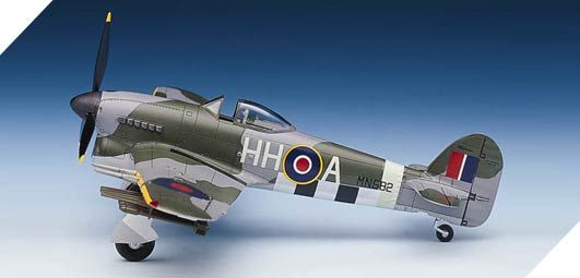 Збірна модель 1/72 літак Hawker Typhoon Mk.Ib Academy 12462