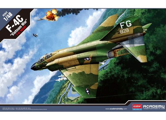 Збірна модель 1/48 літак F-4C "Vietnam War" Academy 12294