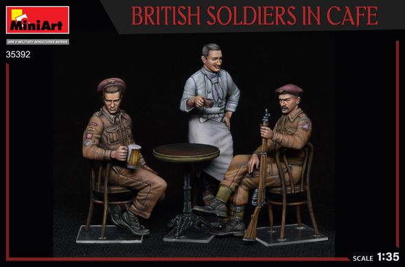 Фигуры 1/35 Британские солдаты в кафе MiniArt 35392