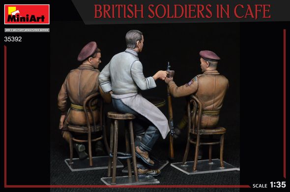 Фигуры 1/35 Британские солдаты в кафе MiniArt 35392