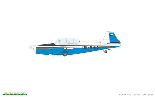 Збірна модель 1/48 чехословацький навчально-пілотажний літак Z-526 Trenér Master Profipack Eduard 82
