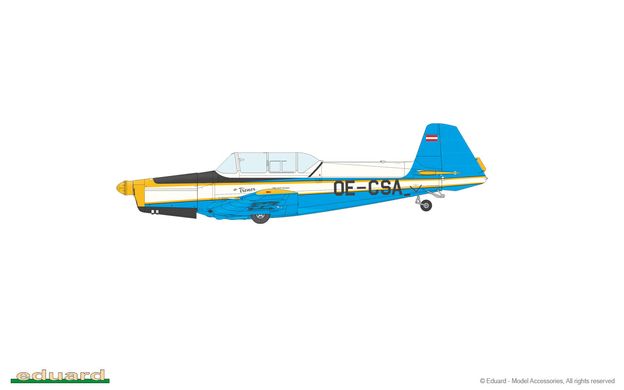 Збірна модель 1/48 чехословацький навчально-пілотажний літак Z-526 Trenér Master Profipack Eduard 82