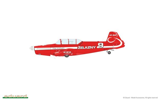 Сборная модель 1/48 чехословацкий учебно-пилотажный самолет Z-526 Тренер Master Profipack Eduard 82185