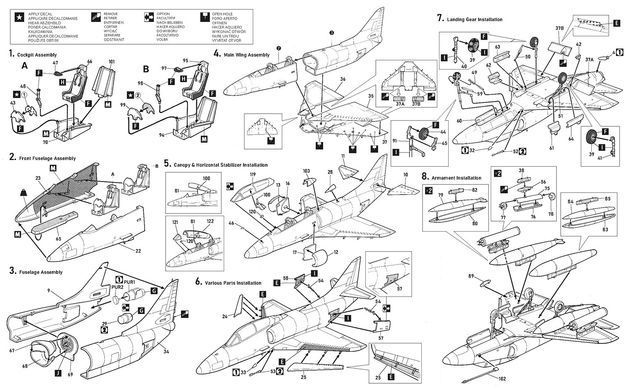 Assembly model 1:72 aircraft TA-4J Skyhawk IAF Hobby 2000 72052
