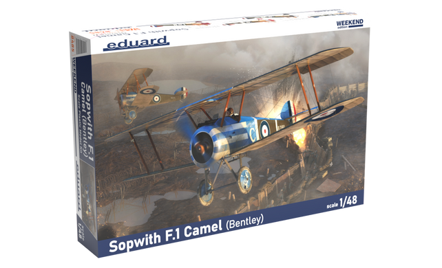 Збірна модель 1/48 літака Sopwith F.1 Camel (Bentley) Weekend edition Eduard 8485