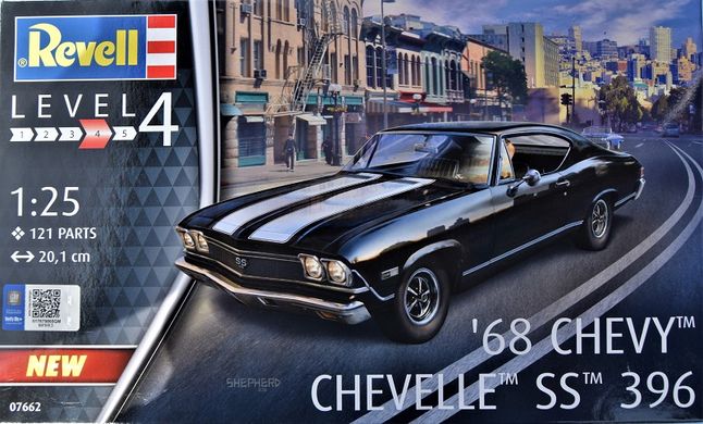 Сборная модель 1/25 автомобиля 1 968 Chevy Chevelle SS 396 Revell 07662