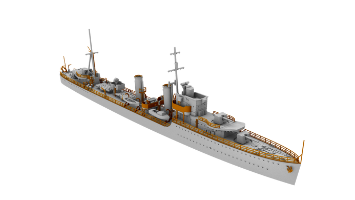 Сборная модель 1/700 британский эсминец H-класса HMS Hotspur 1941 IBG Models 70009