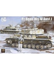 Збірна модель 1/35 танк Pz.Beob.Wg. IV Ausf. J w/Commander&Infantry Border Model BT-006